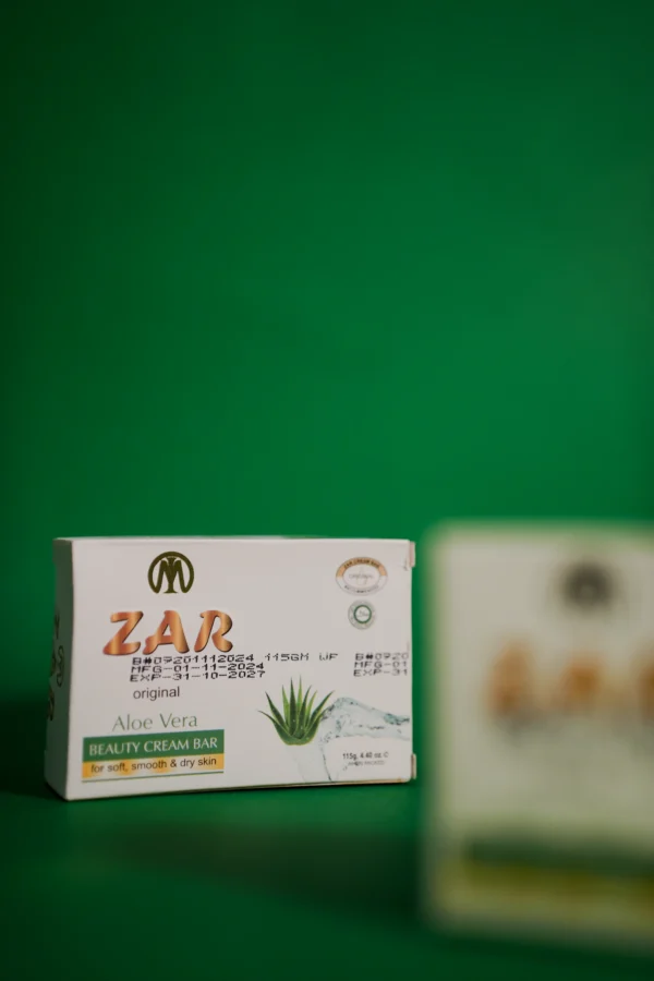 Zar Beauty Cream Bar Soap (Orignal Aloe Vera) - Image 3